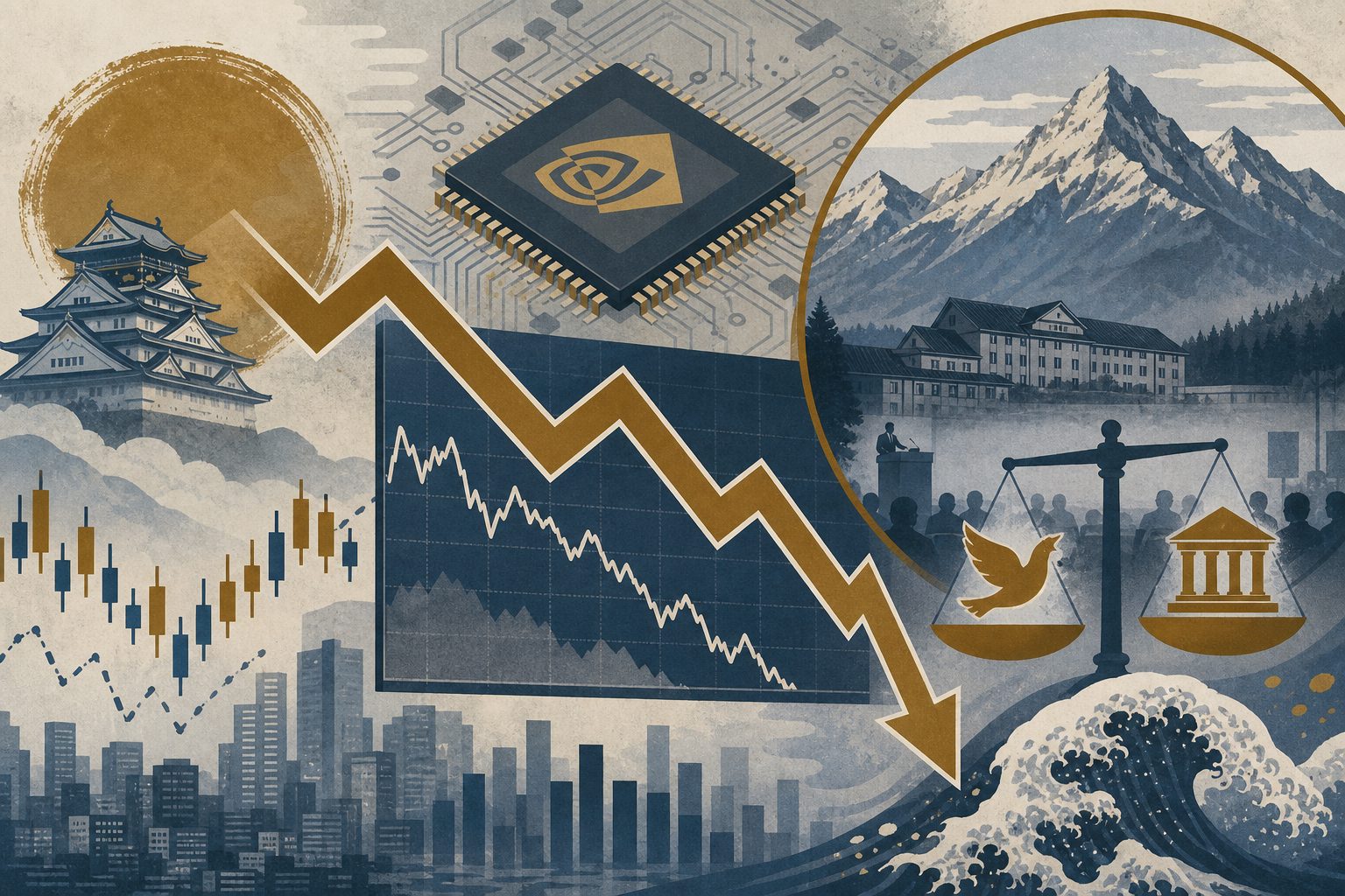 日経平均は66131円で小反落 NVIDIA好決算の買いをジャクソンホール警戒が打ち消す